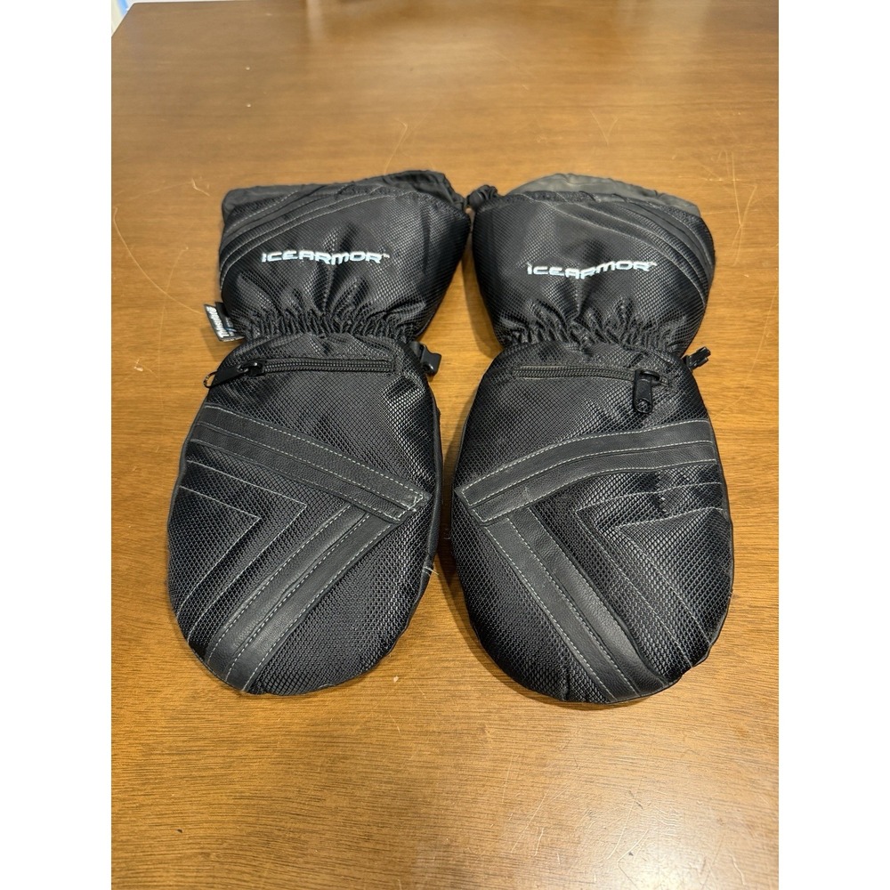 ICEARMOR By CLAM Soft Shell Thinsulate Winter Mitten Zip Pocket S/M